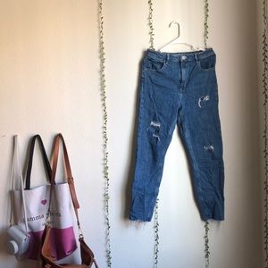 ASOS high waist mom jeans.